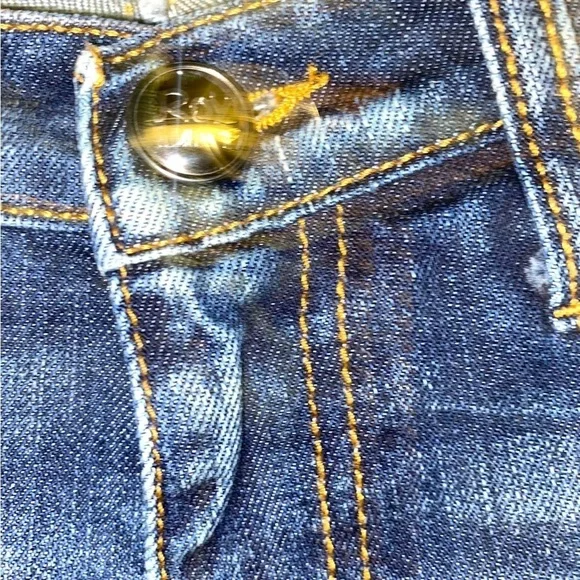 NWT Roy Rogers Dotty Straight Leg Dark Wash Jeans Size 26 - Picture 6 of 10